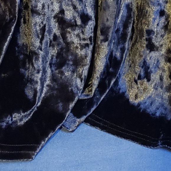 Streetwear Society Women's Size Medium  Black Crushed Velvet Dress - Gently Used - Picture 5 of 6